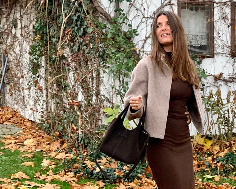 Dámská kabelka CHLOE dark - VELUR