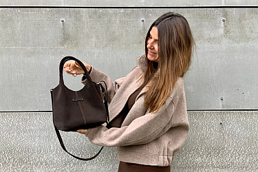 Dámská kabelka CHLOE dark - VELUR