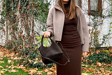 Dámská kabelka CHLOE dark - VELUR