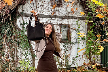 Dámská kabelka CHLOE dark - VELUR