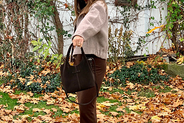 Dámská kabelka CHLOE dark - VELUR