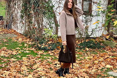 Dámská kabelka CHLOE dark - VELUR