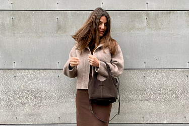 Dámská kabelka CHLOE dark - VELUR