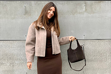 Dámská kabelka CHLOE dark - VELUR