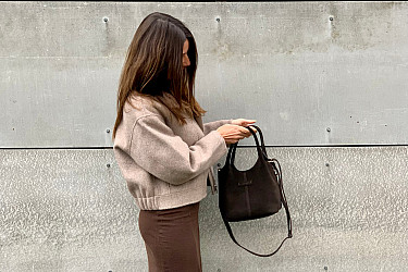 Dámská kabelka CHLOE dark - VELUR