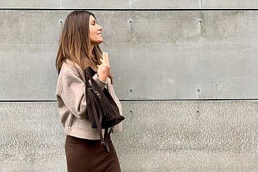 Dámská kabelka CHLOE dark - VELUR