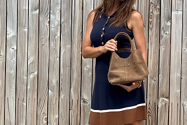 Dámská kabelka CHLOE - VELUR taupe