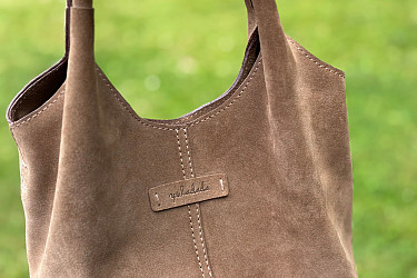 Dámská kabelka CHLOE - VELUR taupe