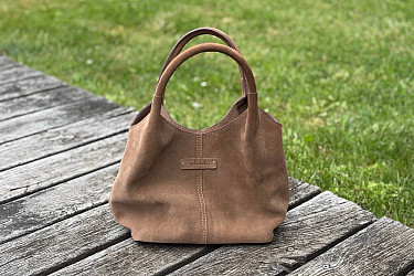 Dámská kabelka CHLOE - VELUR taupe